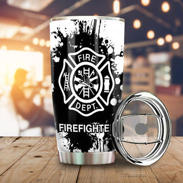 Firefighter Tumbler Cup Custom Car Accessories - Gearcarcover - 1