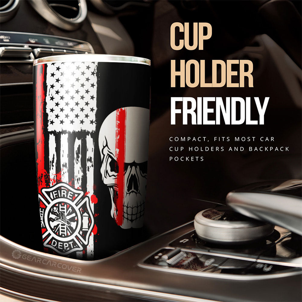 Firefighter Tumbler Cup Custom Car Accessories - Gearcarcover - 3