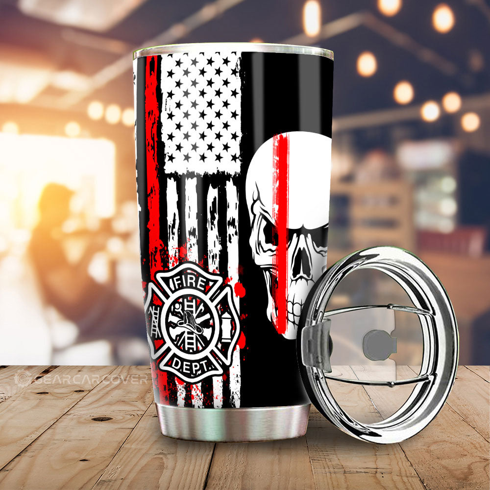 Firefighter Tumbler Cup Custom Car Accessories - Gearcarcover - 1