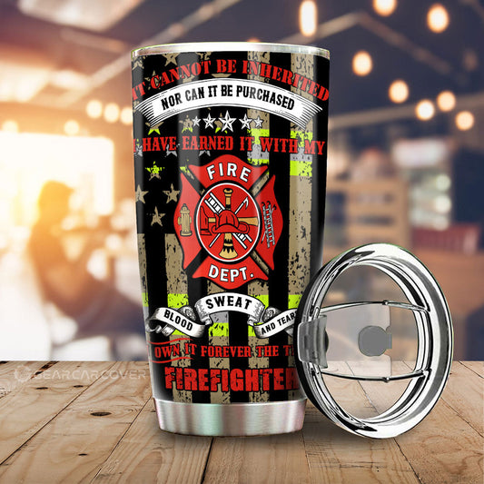 Firefighter Tumbler Cup Custom Car Accessories - Gearcarcover - 2