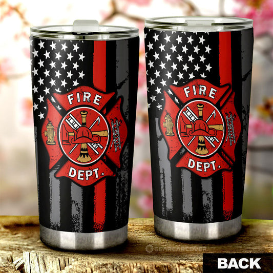 Firefighter Tumbler Cup Custom Car Accessories - Gearcarcover - 2