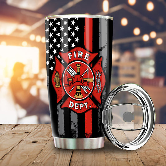 Firefighter Tumbler Cup Custom Car Accessories - Gearcarcover - 1