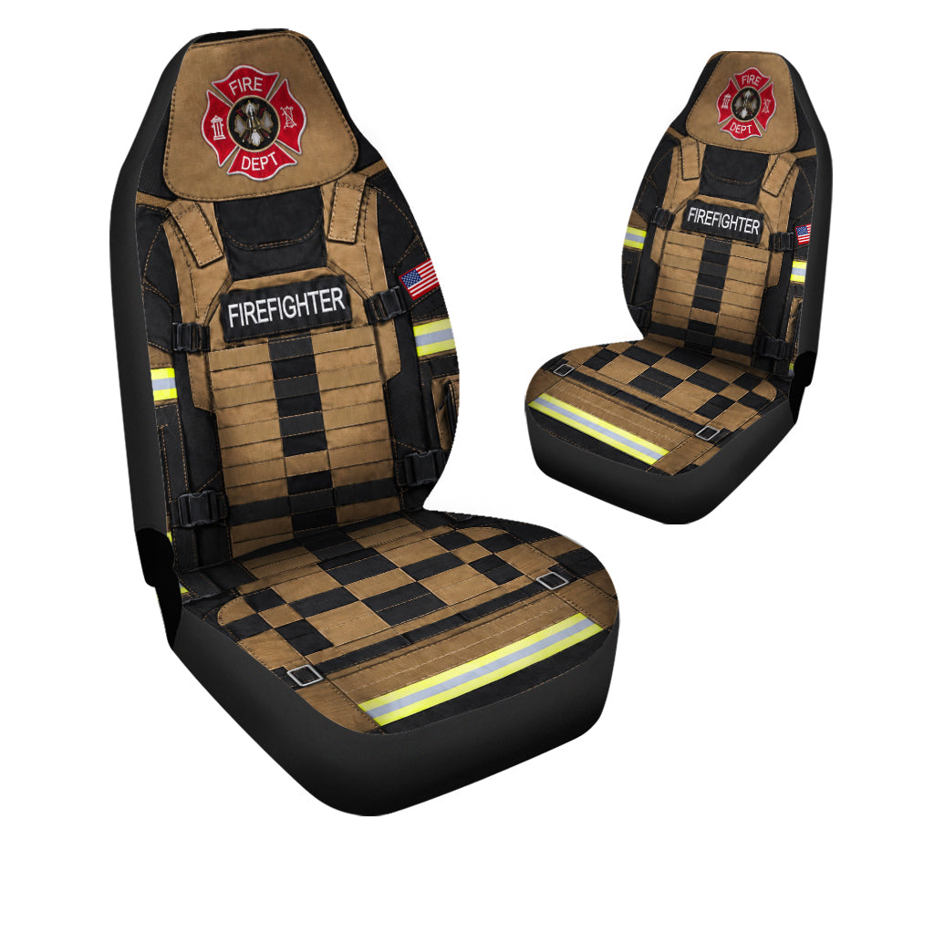 Firefighter USA Fire Dept Car Seat Covers Car Accessories - Gearcarcover - 3