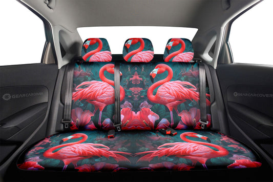 Flamingo Mixed Floral Car Back Seat Cover Custom Car Accessories - Gearcarcover - 2