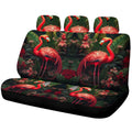 Flamingo Mixed Floral Car Back Seat Cover Custom Car Accessories - Gearcarcover - 1