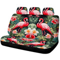 Flamingo Mixed Floral Car Back Seat Cover Custom Car Accessories - Gearcarcover - 1