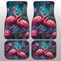 Flamingo Mixed Floral Car Floor Mats Custom Car Accessories - Gearcarcover - 1