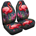 Flamingo Mixed Floral Car Seat Covers Custom Car Accessories - Gearcarcover - 3