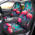 Flamingo Mixed Floral Car Seat Covers Custom Car Accessories - Gearcarcover - 1