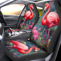 Flamingo Mixed Floral Car Seat Covers Custom Car Accessories - Gearcarcover - 1