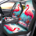Flamingo Mixed Floral Car Seat Covers Custom Car Accessories - Gearcarcover - 1