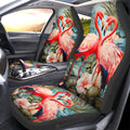 Flamingo Mixed Floral Car Seat Covers Custom Car Accessories - Gearcarcover - 1