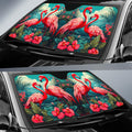 Flamingo Mixed Floral Car Sunshade Custom Car Accessories - Gearcarcover - 2