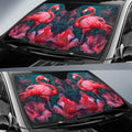 Flamingo Mixed Floral Car Sunshade Custom Car Accessories - Gearcarcover - 2