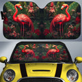 Flamingo Mixed Floral Car Sunshade Custom Car Accessories - Gearcarcover - 1