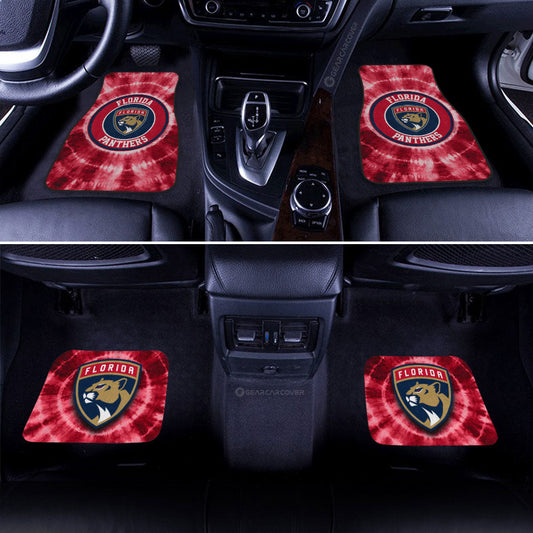 Florida Panthers Car Floor Mats Custom Tie Dye Car Accessories - Gearcarcover - 2