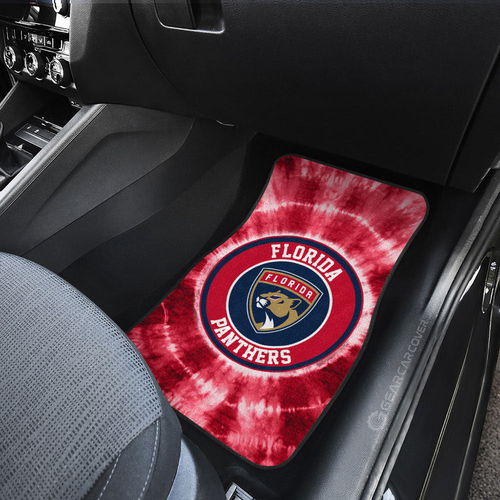 Florida Panthers Car Floor Mats Custom Tie Dye Car Accessories - Gearcarcover - 3