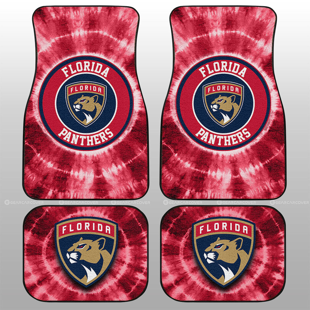 Florida Panthers Car Floor Mats Custom Tie Dye Car Accessories - Gearcarcover - 1