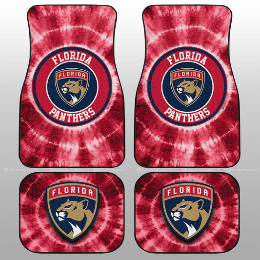 Florida Panthers Car Floor Mats Custom Tie Dye Car Accessories - Gearcarcover - 1