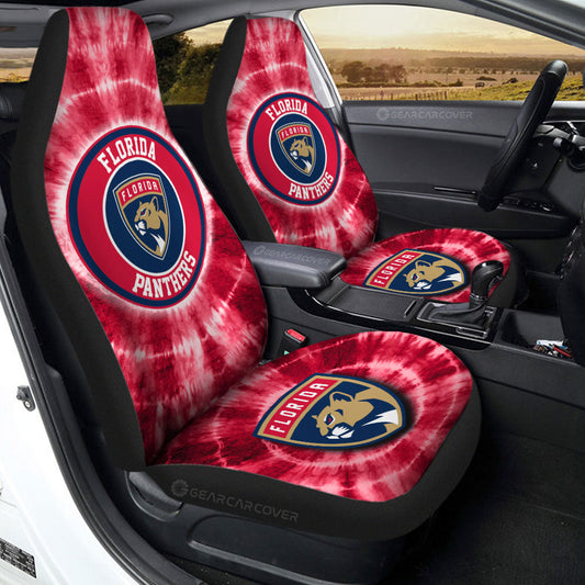 Florida Panthers Car Seat Covers Custom Tie Dye Car Accessories - Gearcarcover - 2