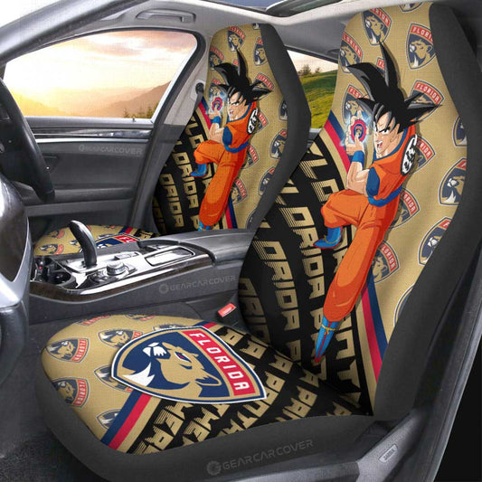 Florida Panthers Car Seat Covers Goku Car Decorations For Fans - Gearcarcover - 2