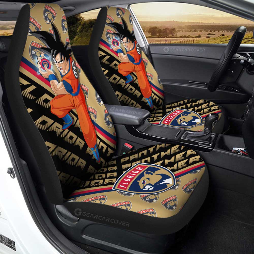 Florida Panthers Car Seat Covers Goku Car Decorations For Fans - Gearcarcover - 1