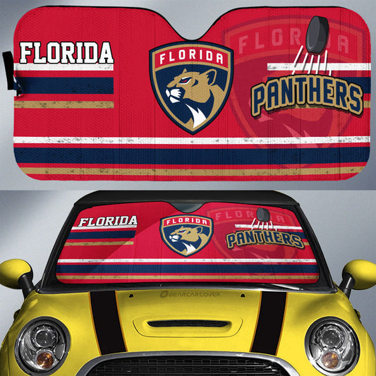 Florida Panthers Car Sunshade Custom Car Accessories - Gearcarcover - 1