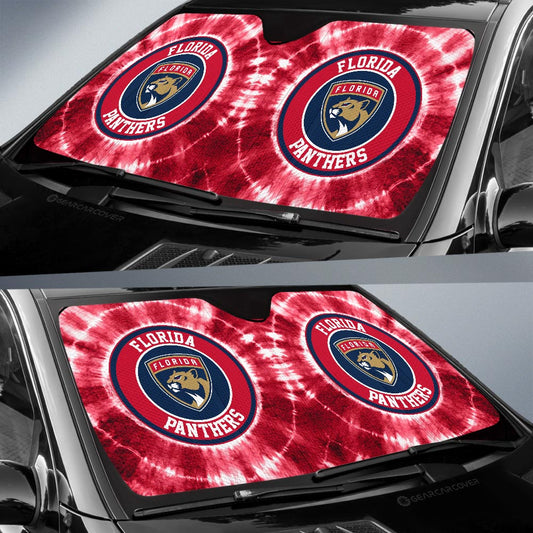 Florida Panthers Car Sunshade Custom Tie Dye Car Accessories - Gearcarcover - 2