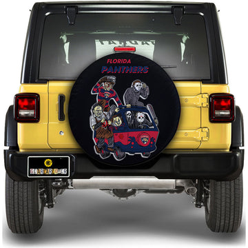 Florida Panthers Spare Tire Covers Horror Characters Car Accessories - Gearcarcover - 1