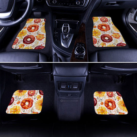 Flower Donuts Car Floor Mats Custom Girly Pattern Car Accessories - Gearcarcover - 2