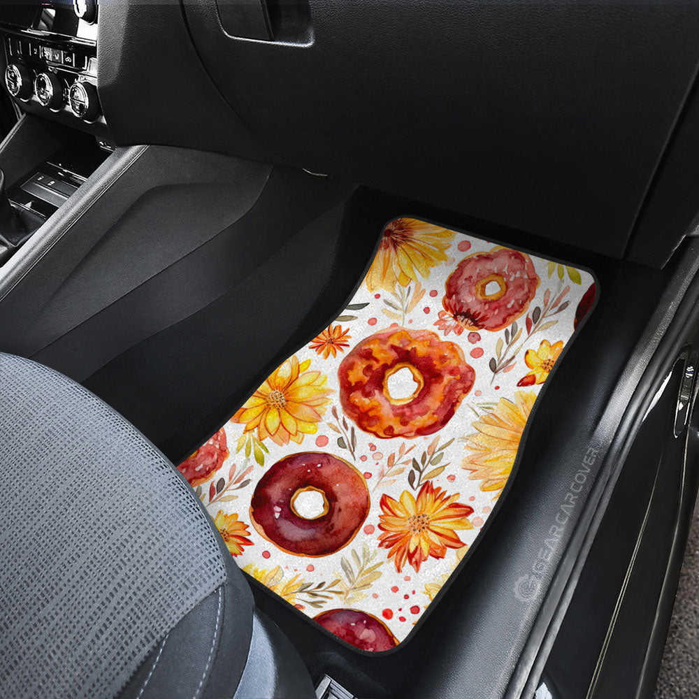 Flower Donuts Car Floor Mats Custom Girly Pattern Car Accessories - Gearcarcover - 3