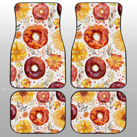 Flower Donuts Car Floor Mats Custom Girly Pattern Car Accessories - Gearcarcover - 1
