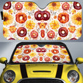 Flower Donuts Car Sunshade Custom Girly Pattern Car Accessories - Gearcarcover - 1