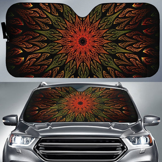 Fractal Mandala Car Sunshade Custom Car Accessories Gift Idea - Gearcarcover - 1