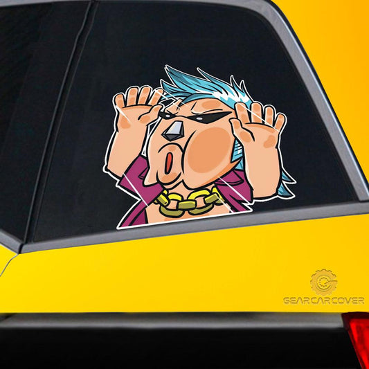 Franky Hitting Glass Car Sticker Custom Car Accessories For Fans - Gearcarcover - 2