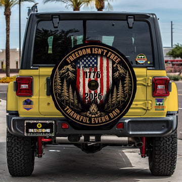 Freedom USA 250 Years Spare Tire Cover With Camera Hole - Gearcarcover - 1