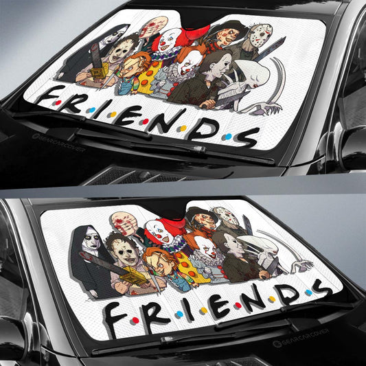 Friends Horror Mashup Car Sunshade Custom Car Accessories - Gearcarcover - 2