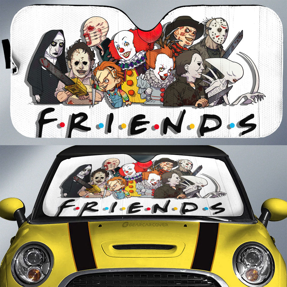 Friends Horror Mashup Car Sunshade Custom Car Accessories - Gearcarcover - 1