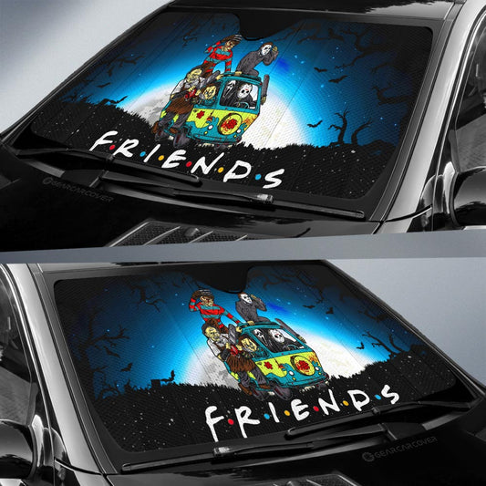 Friends Horror Mashup Car Sunshade Custom Car Accessories - Gearcarcover - 2