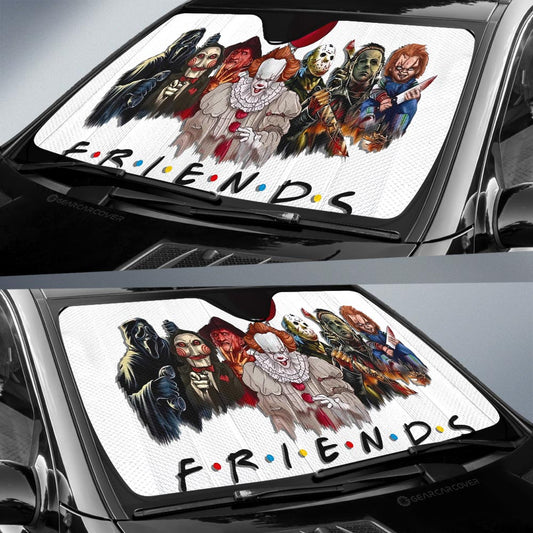 Friends Horror Mashup Car Sunshade Custom Car Accessories - Gearcarcover - 2