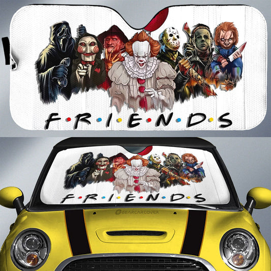 Friends Horror Mashup Car Sunshade Custom Car Accessories - Gearcarcover - 1