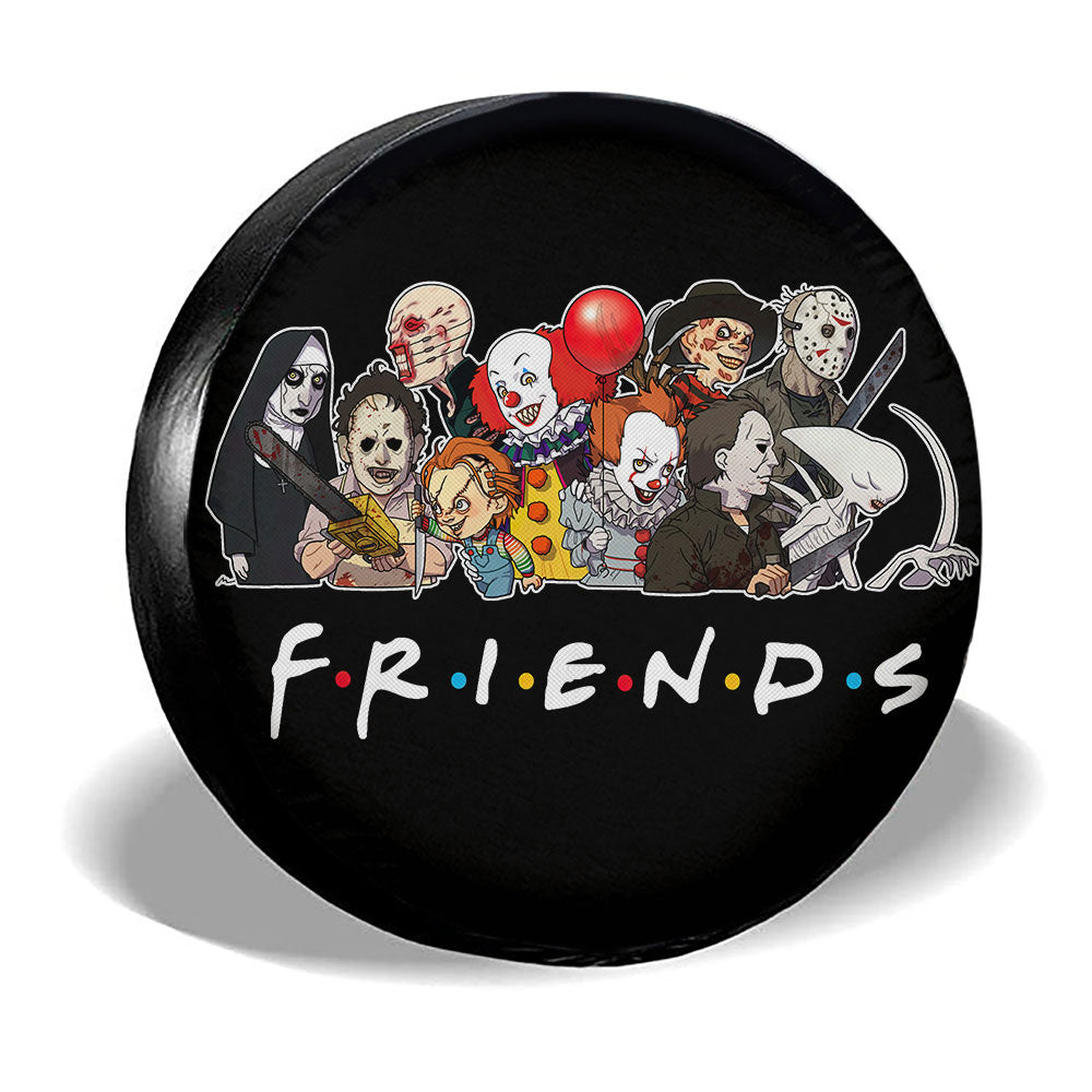 Friends Horror Mashup Spare Tire Covers Custom Car Accessories - Gearcarcover - 3