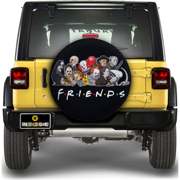 Friends Horror Mashup Spare Tire Covers Custom Car Accessories - Gearcarcover - 1