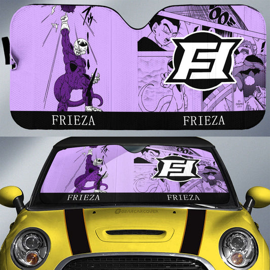 Frieza Car Sunshade Custom Manga Color Style - Gearcarcover - 1