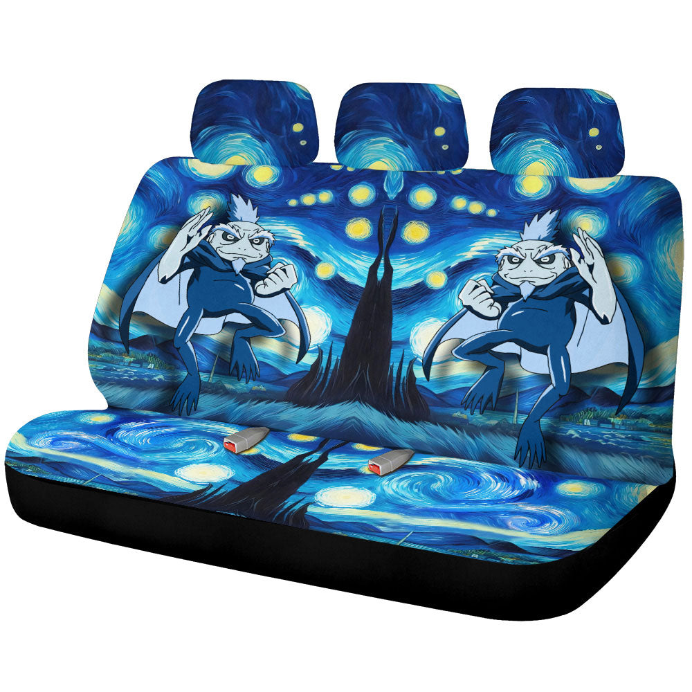 Fukasaku Car Back Seat Covers Custom Starry Night Styles - Gearcarcover - 1