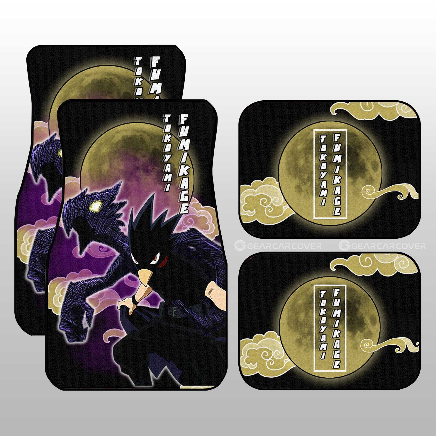 Fumikage Tokoyami Car Floor Mats Custom Car Interior Accessories - Gearcarcover - 1
