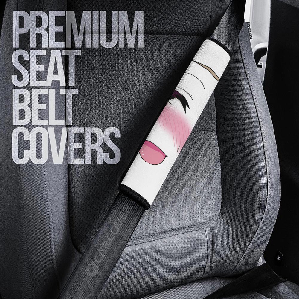 Funny Ahegao Face Seat Belt Covers Custom Ahegao Car Accessories - Gearcarcover - 3