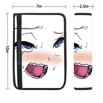 Funny Ahegao Face Seat Belt Covers Custom Ahegao Car Accessories - Gearcarcover - 1