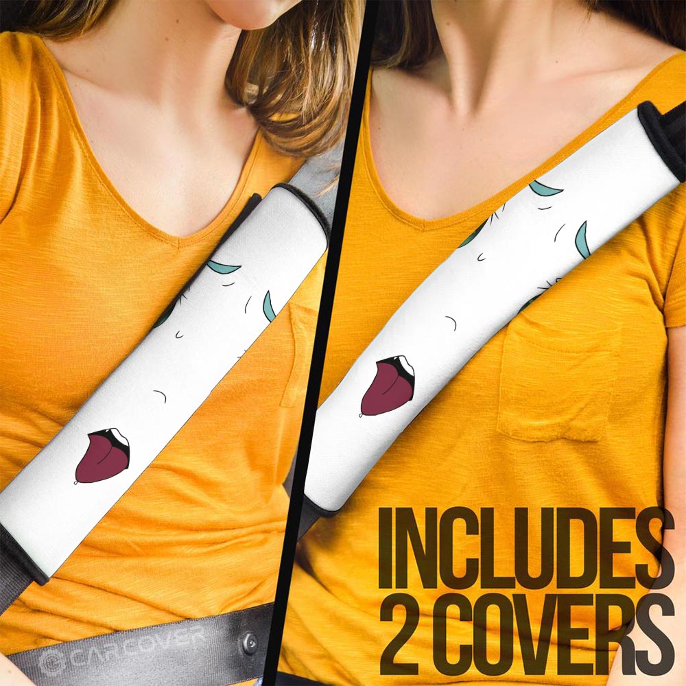 Funny Face Seat Belt Covers Custom Ahegao Car Accessories - Gearcarcover - 2