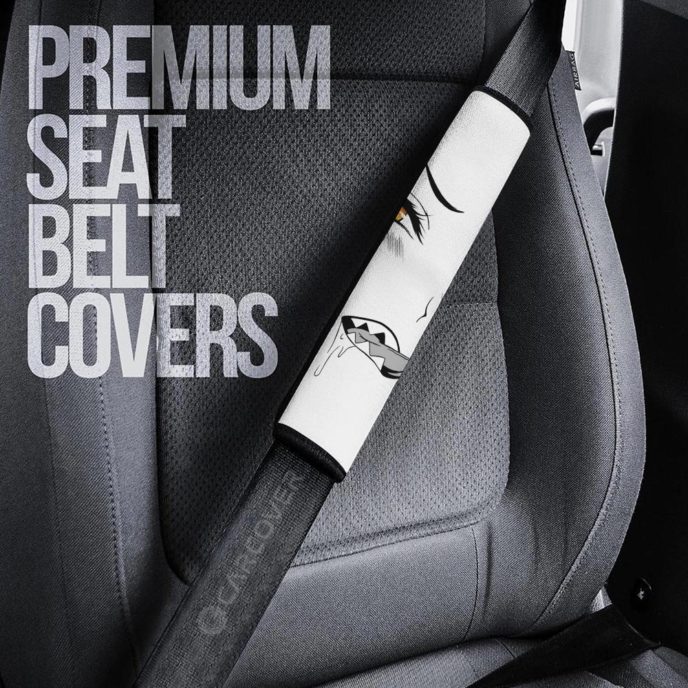 Funny Face Seat Belt Covers Custom Ahegao Car Accessories - Gearcarcover - 3